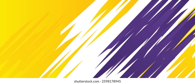 Fresh orange, yellow and purple background for presentation design. Modern abstract triangle pattern with trendy design concept. Suit for banner, poster, flier, backdrop, and much more