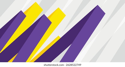 Fresh orange, yellow and purple background for presentation design. Modern abstract triangle pattern with trendy design concept. Suit for banner, poster, flier, backdrop, and much more
