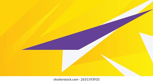 Fresh orange, yellow and purple background for presentation design. Modern abstract triangle pattern with trendy design concept. Suit for banner, poster, flier, backdrop, and much more