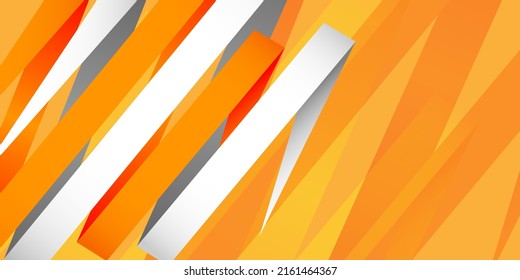 Fresh orange, yellow, white and red background for presentation design. Modern abstract triangle pattern with trendy design concept. Suit for banner, poster, flier, backdrop, and much more.