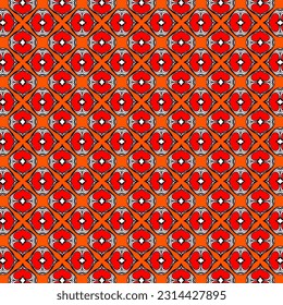 Fresh orange-red pineapple skin surface pattern