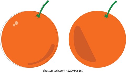 fresh oranges with legs eps