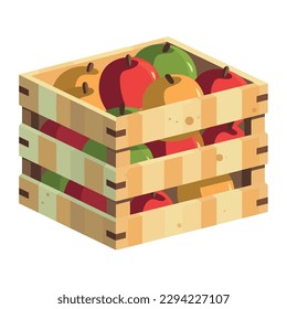 Fresh organic apple stack, a healthy product isolated