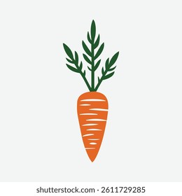 Fresh Organic Carrot Icon vector 