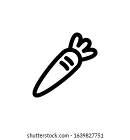 Fresh Organic Carrot Vegetable Icon
