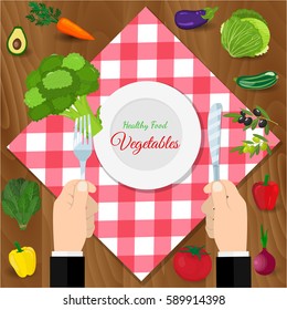 Fresh organic food. Set of vegetarian food . Vector vegetarian organic healthy food cuisine. organic natural realistic vegetable. Veggie Lover Elements