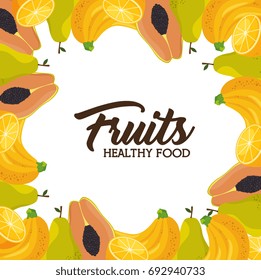 fresh organic fruit concept