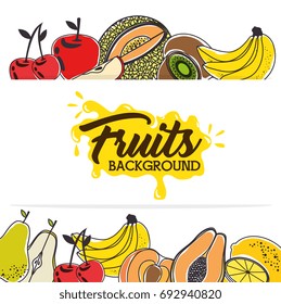 fresh organic fruit concept
