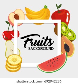 fresh organic fruit concept
