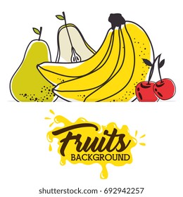 fresh organic fruit concept