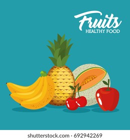 fresh organic fruit concept