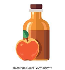Fresh organic fruit and vegetable juice drink isolated