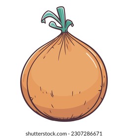 Fresh organic onion gourmet meal isolated
