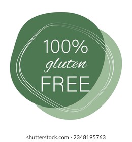 Fresh, organic, vegan, gluten free, eco friendly, locally grown, healthy food sticker. Vegan food logo label and tag.