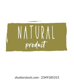 Fresh, organic, vegan, gluten free, eco friendly, locally grown, healthy food stickers. Vegan food logo labels and tags. Natural products signs in hand drawn style.