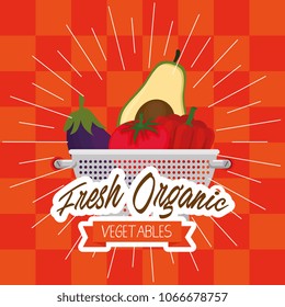 fresh and organic vegetables menu