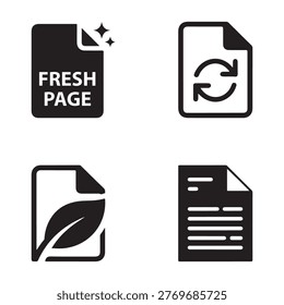 Fresh page concept with blank document representing new ideas
