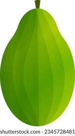 ilustración de un solo vector de fruta fresca