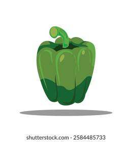 fresh paprika illustration vector icon