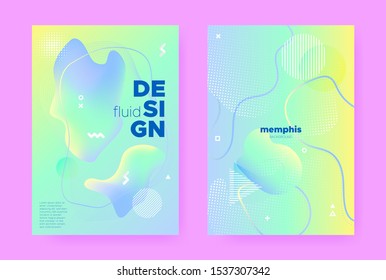 Fresh Pastel Poster. Abstract Gradient Background. Green Wave Design. Hologram Brochure. Pastel Flow. Yellow Abstract Gradient Elements. Blue Wave Banner. Colorful Pattern. Pastel Cover.