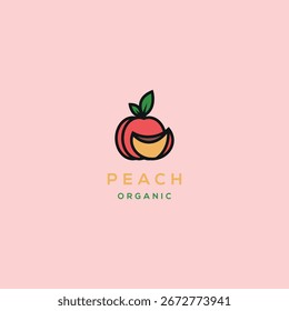 Fresh Peach Logo Design Template