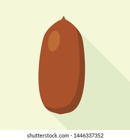 Fresh peanut icon. Flat illustration of fresh peanut vector icon for web design