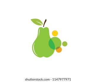 fresh Pear Fruit Food Vector Illustration design
