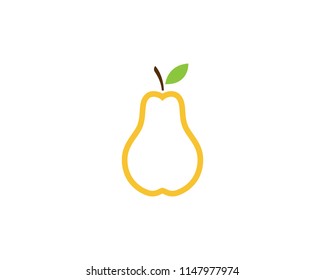 fresh Pear Fruit Food Vector Illustration design