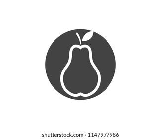 fresh Pear Fruit Food Vector Illustration design