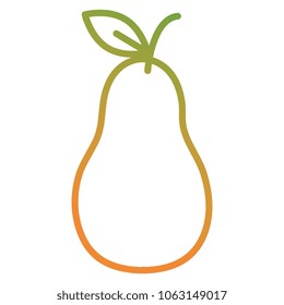 fresh pear fruit icon