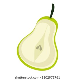 fresh pear fruit icon