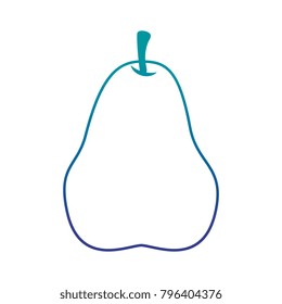 fresh pear fruit icon