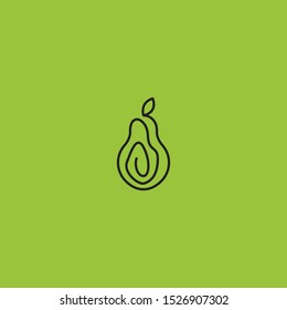 Fresh Pear Fruit Logo Icon Design Template Vector Illustration