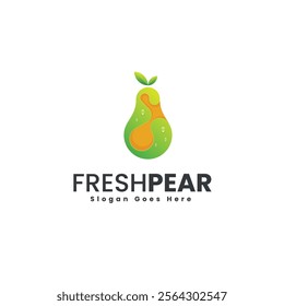 Fresh Pear Gradient Colorful Logo