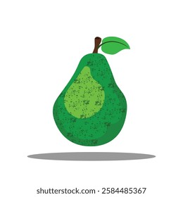 fresh pear illustration vector icon
