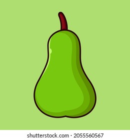 Fresh pear vector. Eps 10