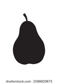 Fresh Pear Vector Icon – Minimal and Modern Fruit Illustration. Juicy Pear Icon in Flat and Outline Style for Digital Use. Organic Green Pear Vector – Healthy Food and Nutrition Symbol