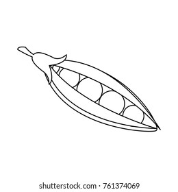Fresh peas vegetable