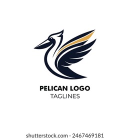 A Fresh Pelican Logo For Business or Company