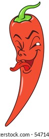 Fresh pepper cartoon