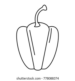 fresh pepper vegetable icon