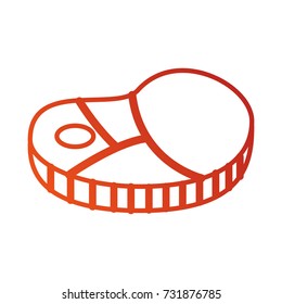 fresh piece raw beef steak meat icon