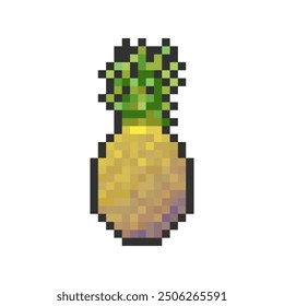 fresh pineapple fruit pixel art