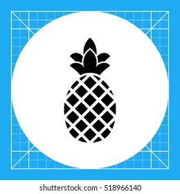 Fresh pineapple icon