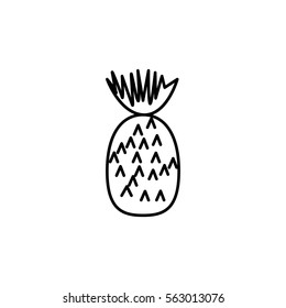 Fresh pineapple icon