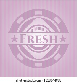 Fresh pink emblem