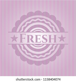 Fresh pink emblem