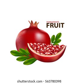 fresh pomegranate fruit 
