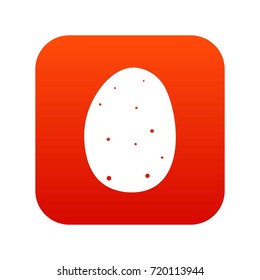 Fresh potato icon digital red for any design isolated on white vector illustration