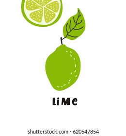 Fresh print with lime